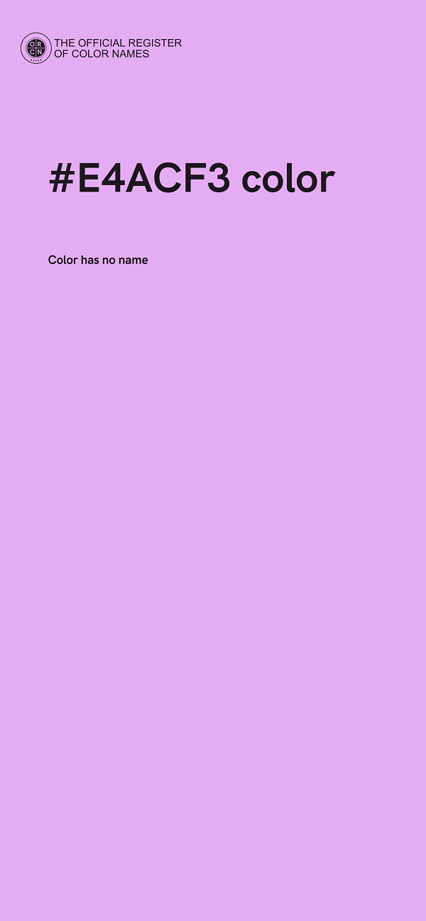 #E4ACF3 color image