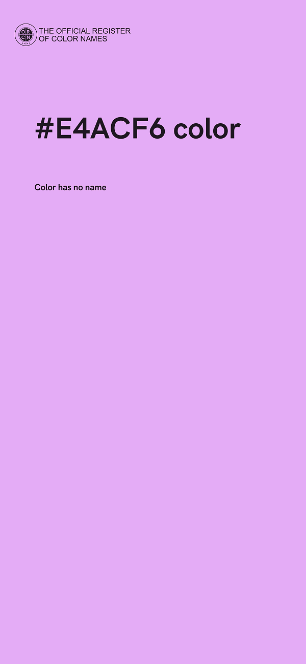 #E4ACF6 color image