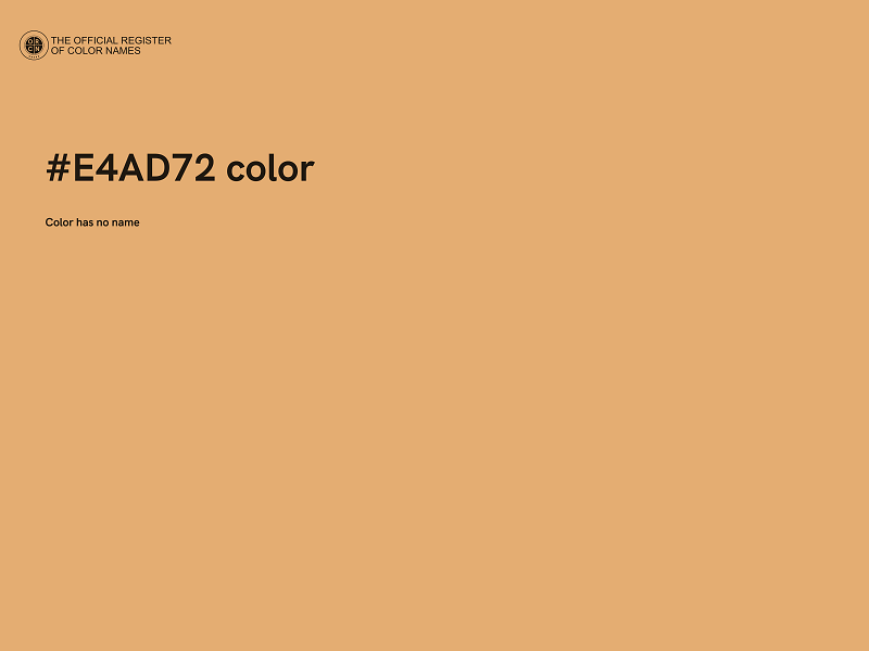 #E4AD72 color image