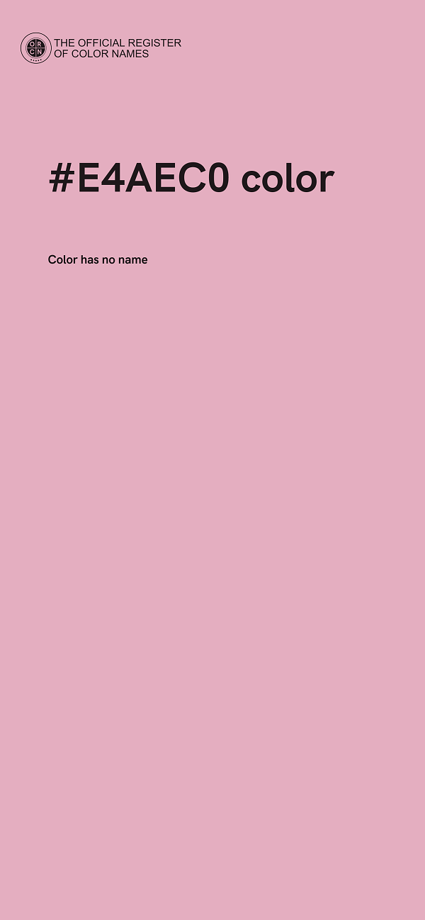 #E4AEC0 color image