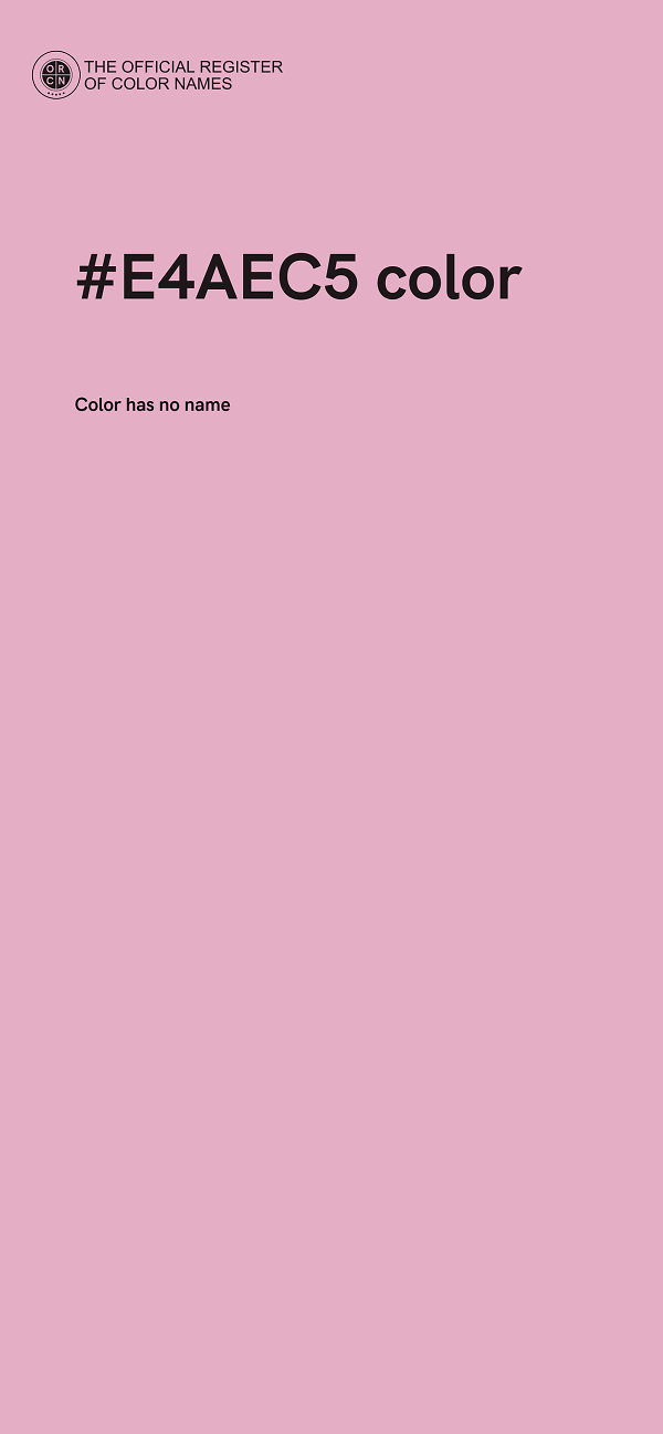 #E4AEC5 color image