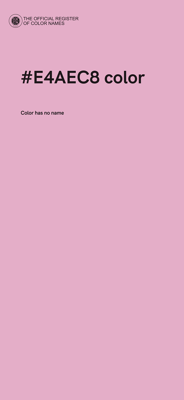 #E4AEC8 color image
