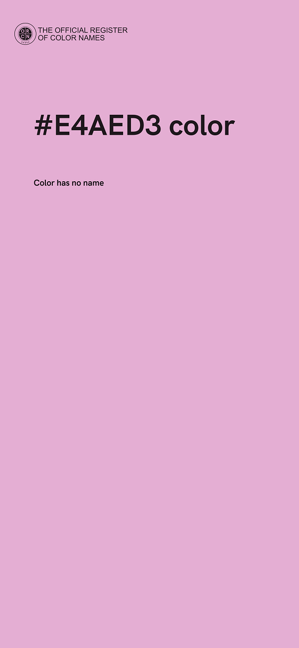 #E4AED3 color image