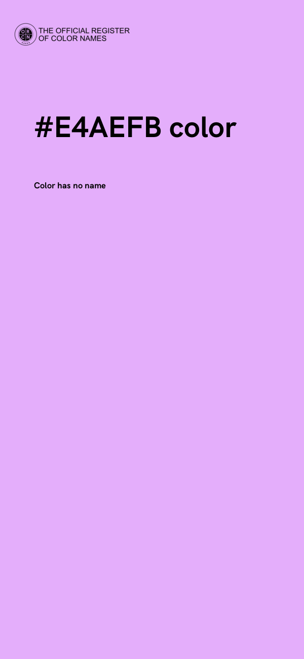 #E4AEFB color image