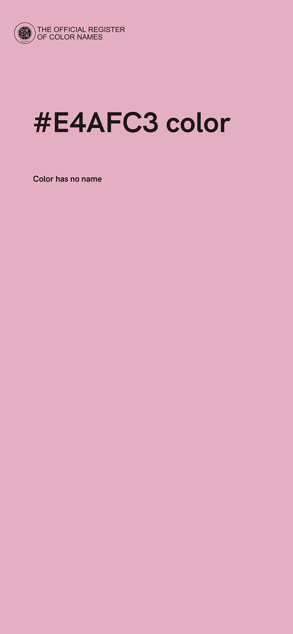 #E4AFC3 color image