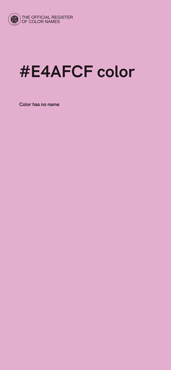 #E4AFCF color image