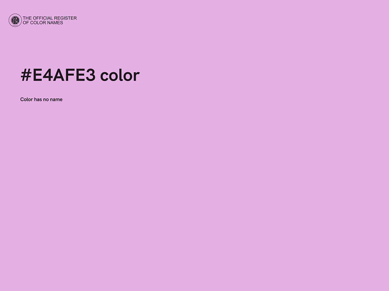 #E4AFE3 color image