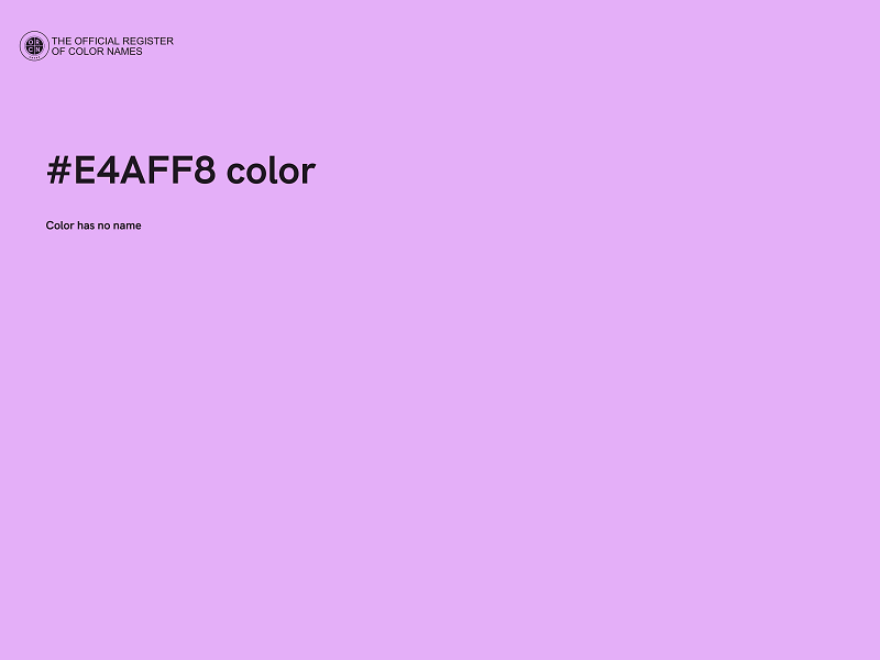 #E4AFF8 color image