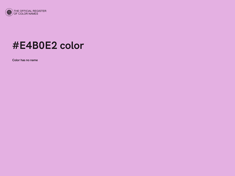 #E4B0E2 color image