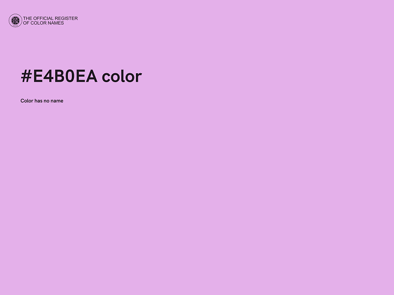 #E4B0EA color image