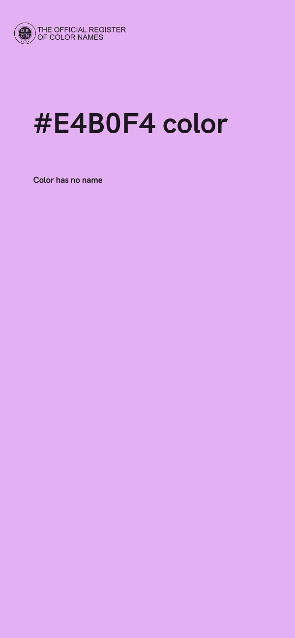 #E4B0F4 color image