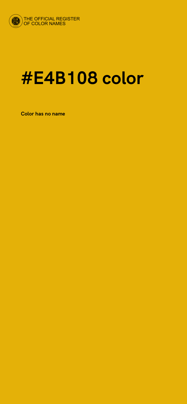 #E4B108 color image