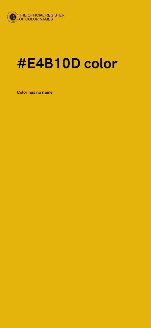 #E4B10D color image