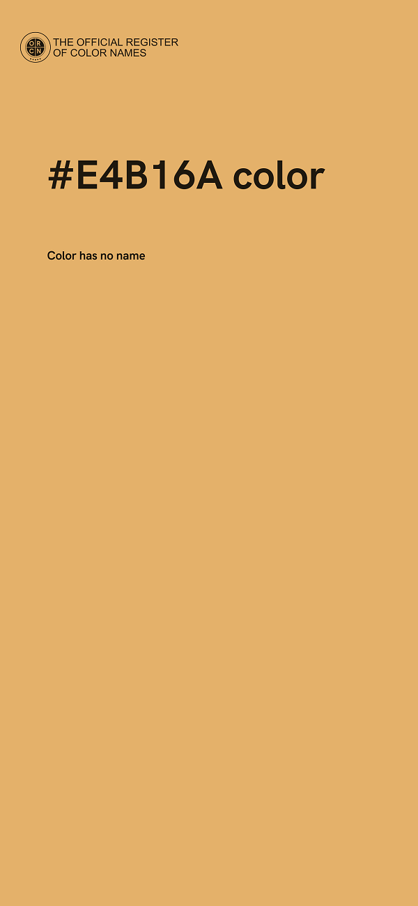 #E4B16A color image
