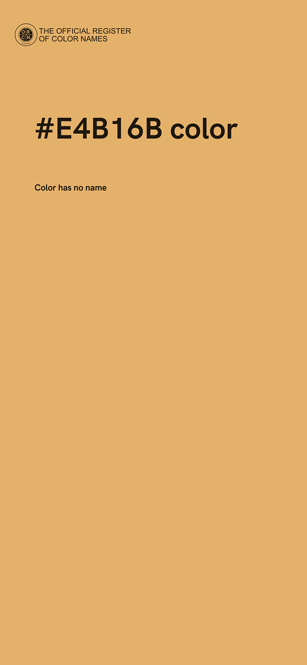 #E4B16B color image
