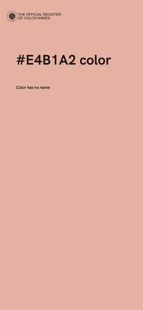 #E4B1A2 color image