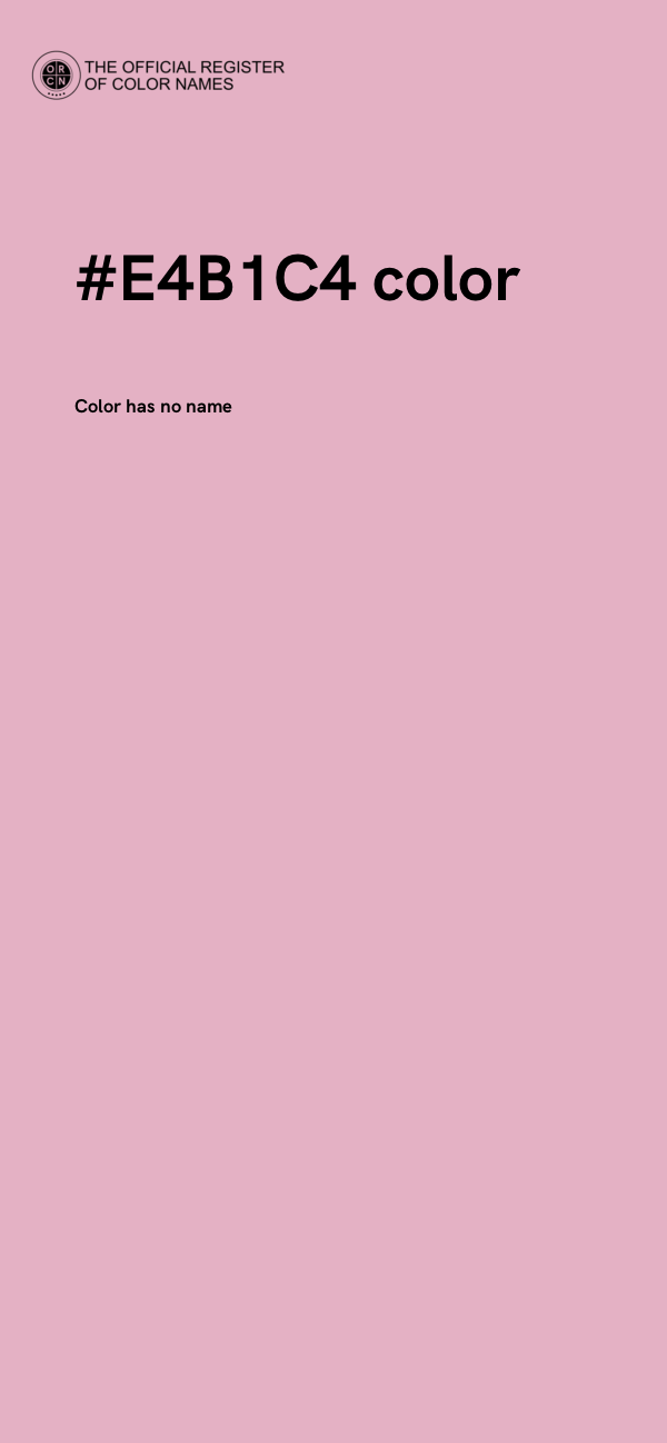 #E4B1C4 color image
