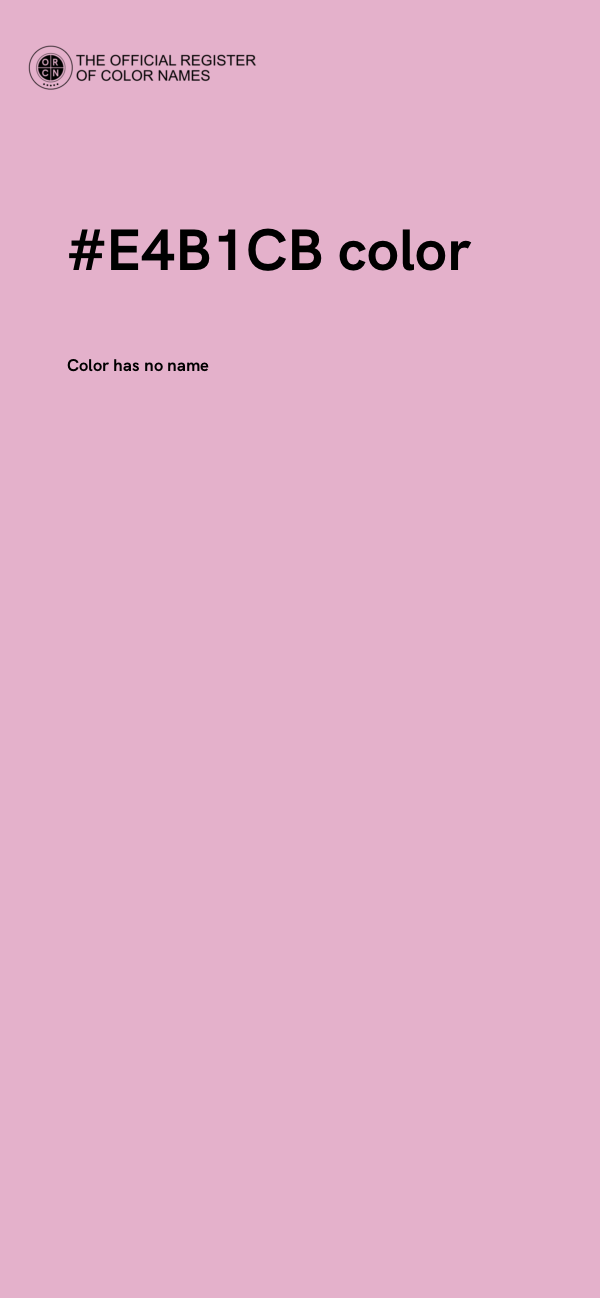#E4B1CB color image