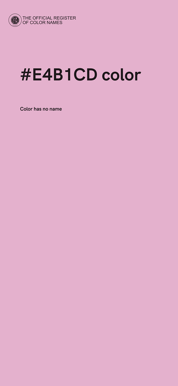 #E4B1CD color image