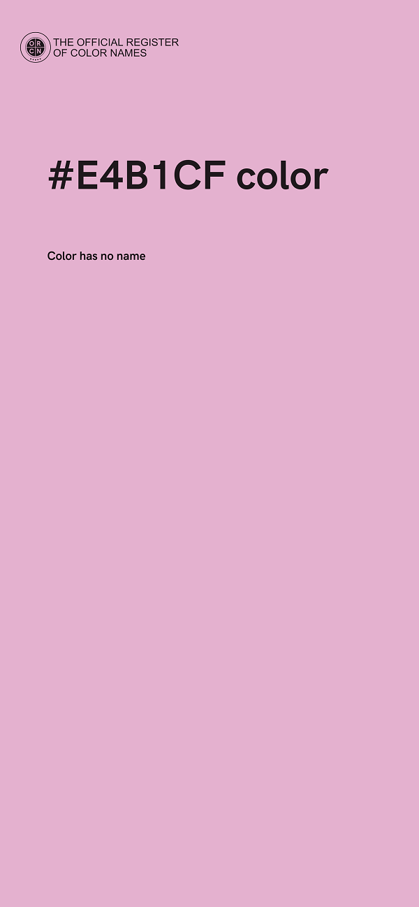 #E4B1CF color image
