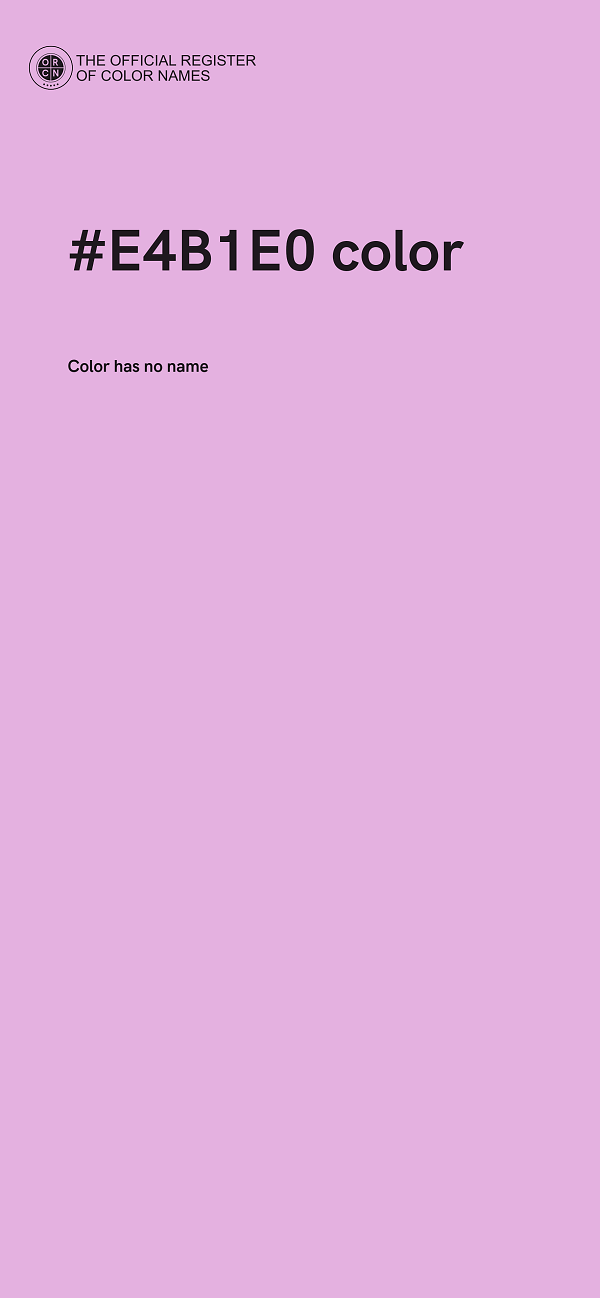 #E4B1E0 color image
