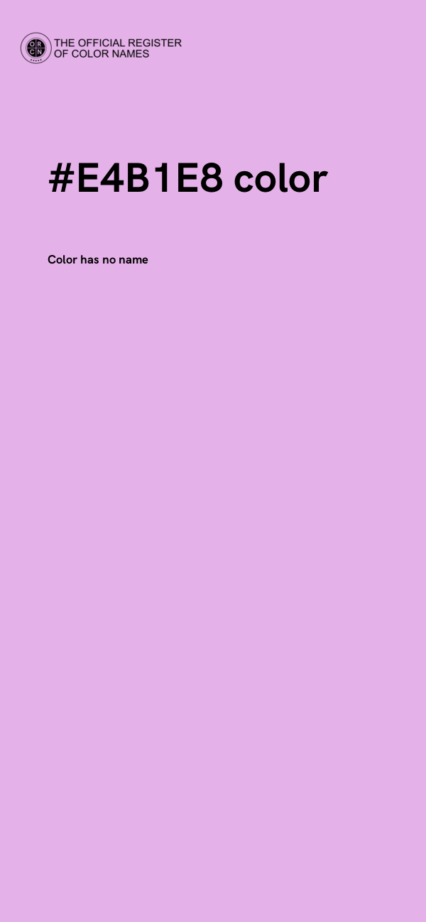 #E4B1E8 color image