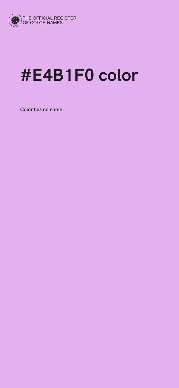 #E4B1F0 color image