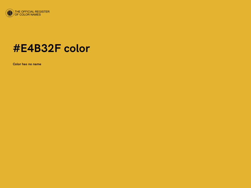 #E4B32F color image
