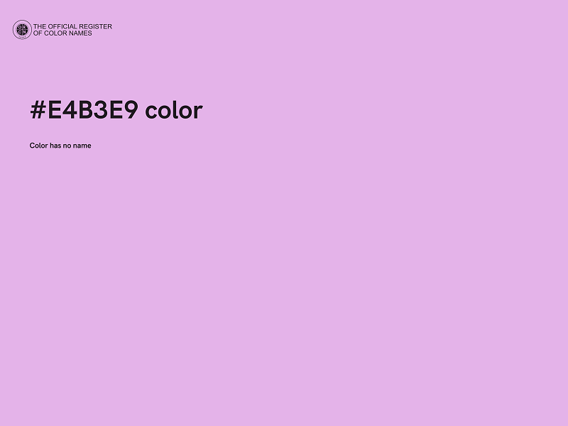 #E4B3E9 color image