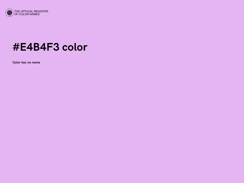 #E4B4F3 color image