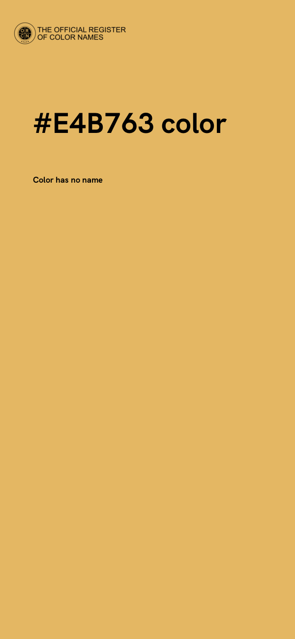 #E4B763 color image