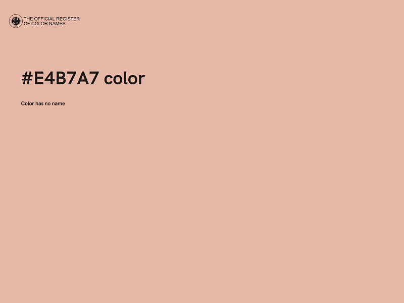 #E4B7A7 color image