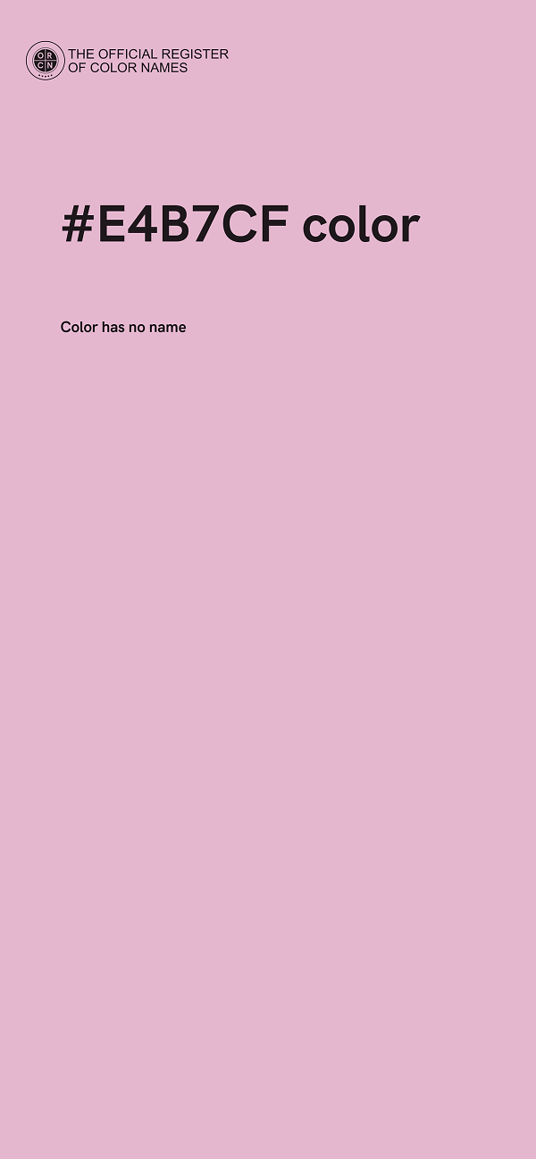 #E4B7CF color image