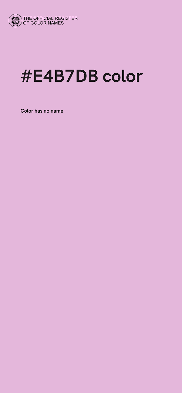 #E4B7DB color image