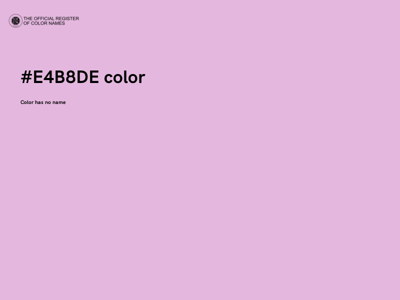 #E4B8DE color image