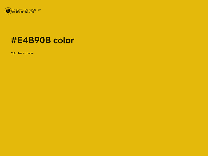 #E4B90B color image