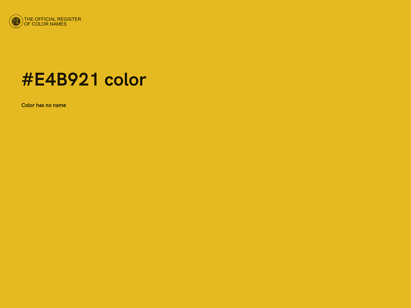 #E4B921 color image