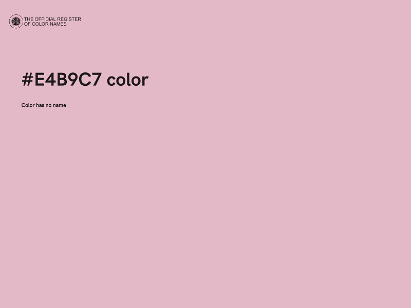 #E4B9C7 color image