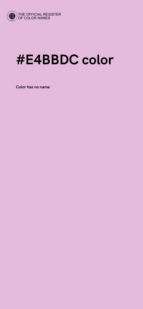 #E4BBDC color image