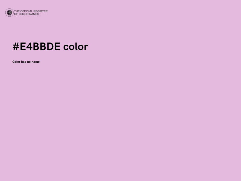 #E4BBDE color image