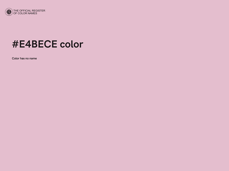 #E4BECE color image