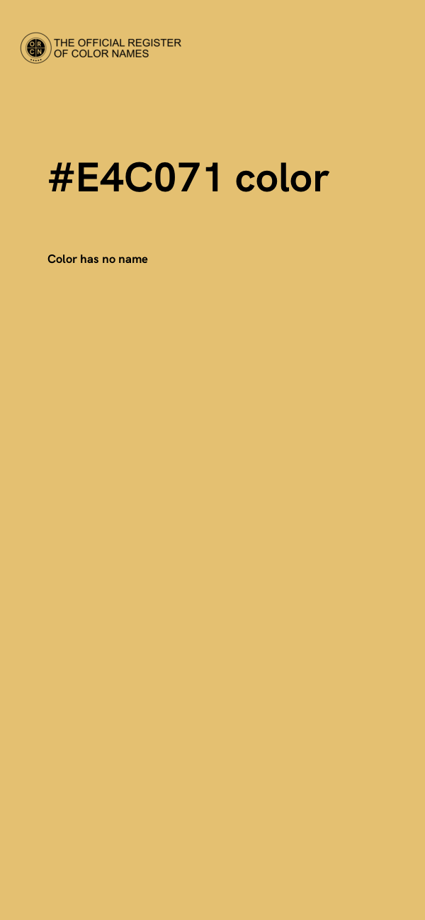 #E4C071 color image