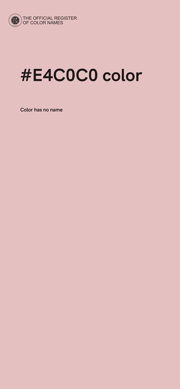 #E4C0C0 color image