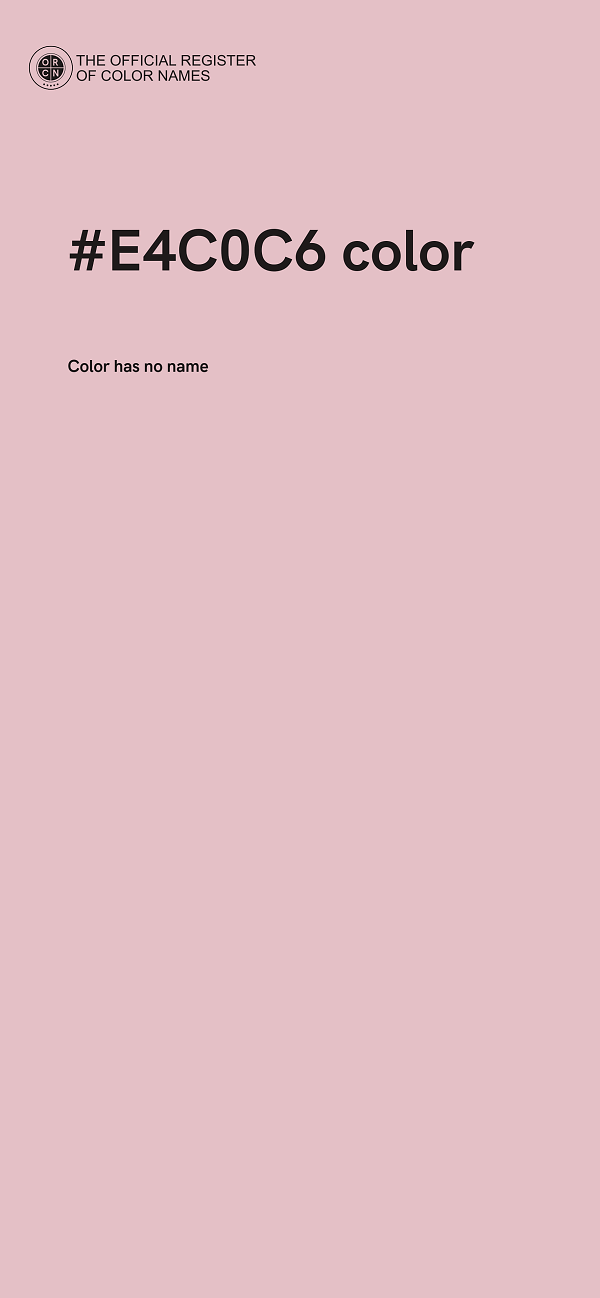 #E4C0C6 color image