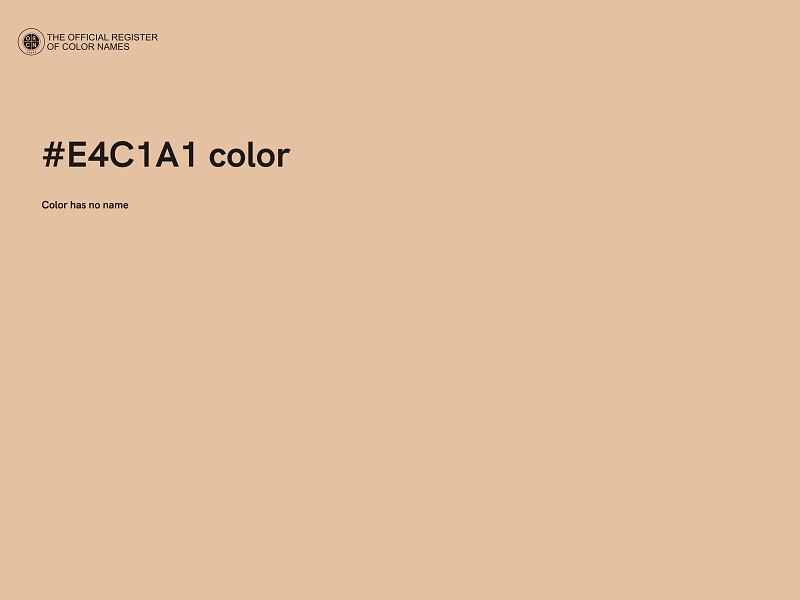 #E4C1A1 color image