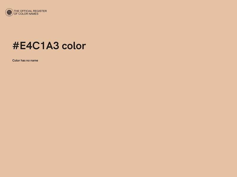 #E4C1A3 color image