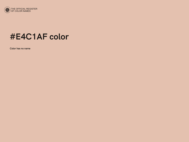 #E4C1AF color image