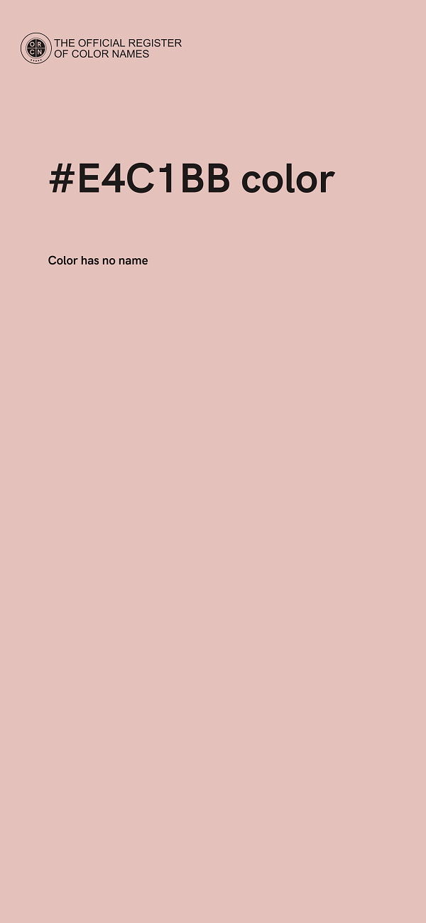 #E4C1BB color image