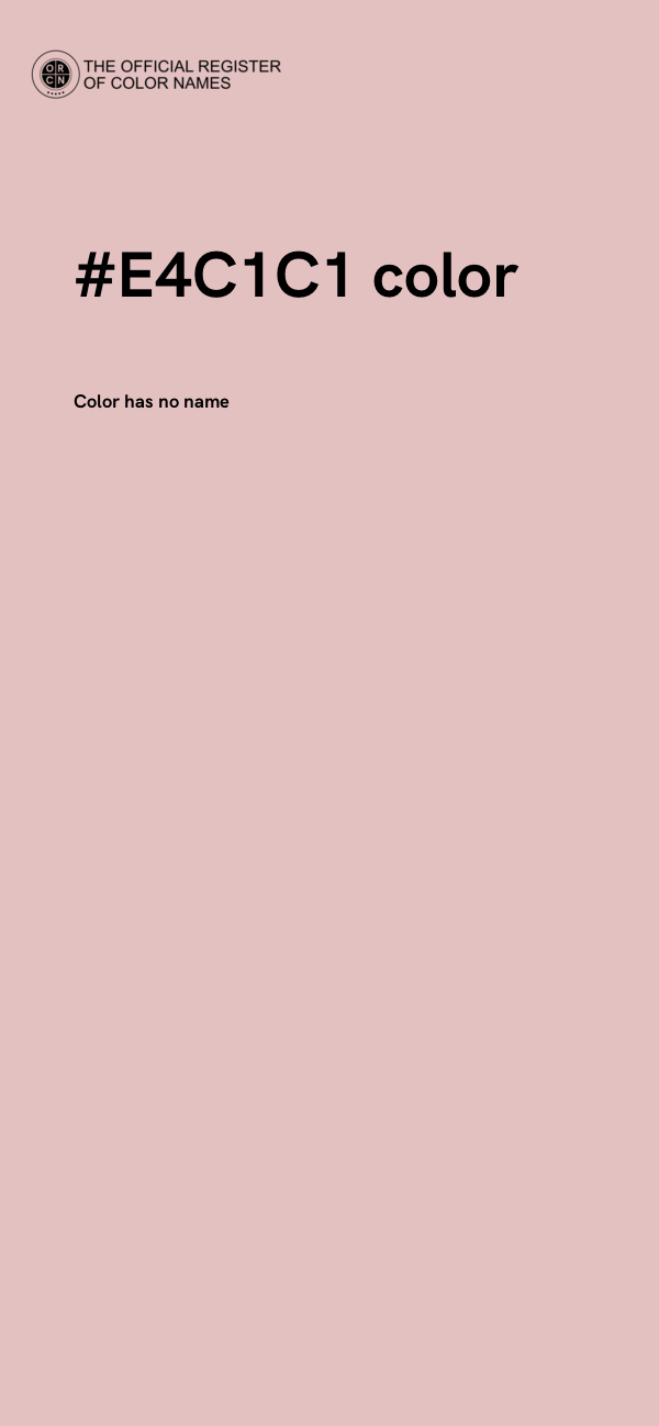 #E4C1C1 color image