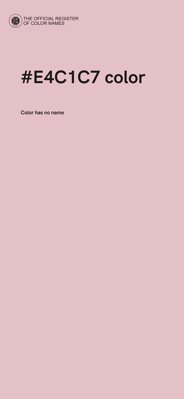 #E4C1C7 color image